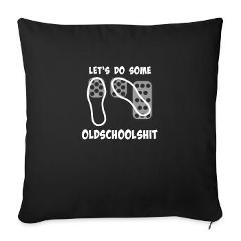 Pedals - Oldschoolshit - Lace- technique - Sofa pillowcase 17,3'' x 17,3'' (45 x 45 cm) - black - Front
