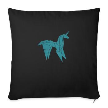 Blade Runner Origami Einhorn - Sofakissenbezug 45 x 45 cm - Schwarz - Vorne