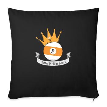 jeux de maîtrise de l’ - Housse de coussin décorative 45 x 45 cm - noir - Devant