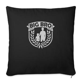 Équipe des armoiries de Big Brother - Housse de coussin décorative 45 x 45 cm - noir - Devant