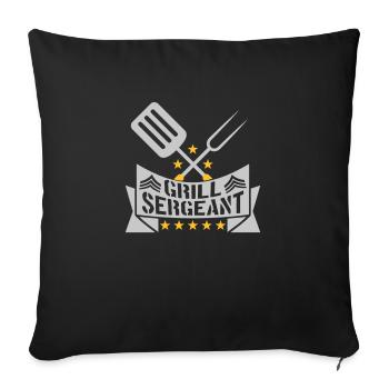 Grill Sergent Barbecue Grillfest - Housse de coussin décorative 45 x 45 cm - noir - Devant