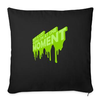 Il ne se passe pas grand-chose - Housse de coussin décorative 45 x 45 cm - noir - Devant