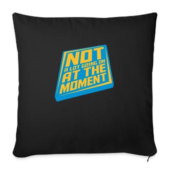 Il ne se passe pas grand-chose - Housse de coussin décorative 45 x 45 cm - noir - Devant