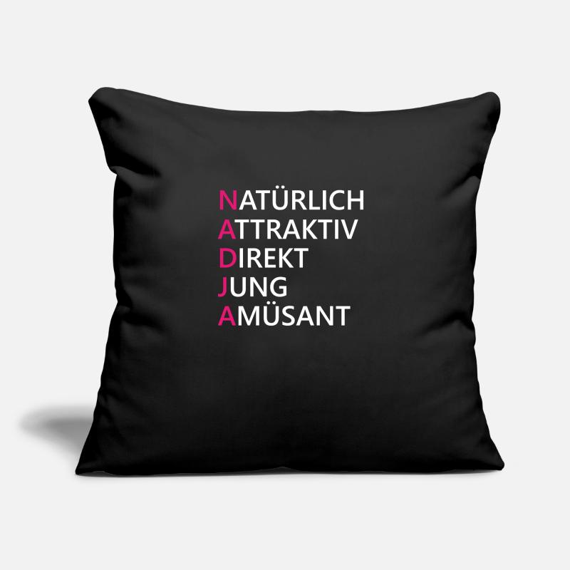 Nadja Name Geschenk Sofakissenbezug 45 x 45 cm