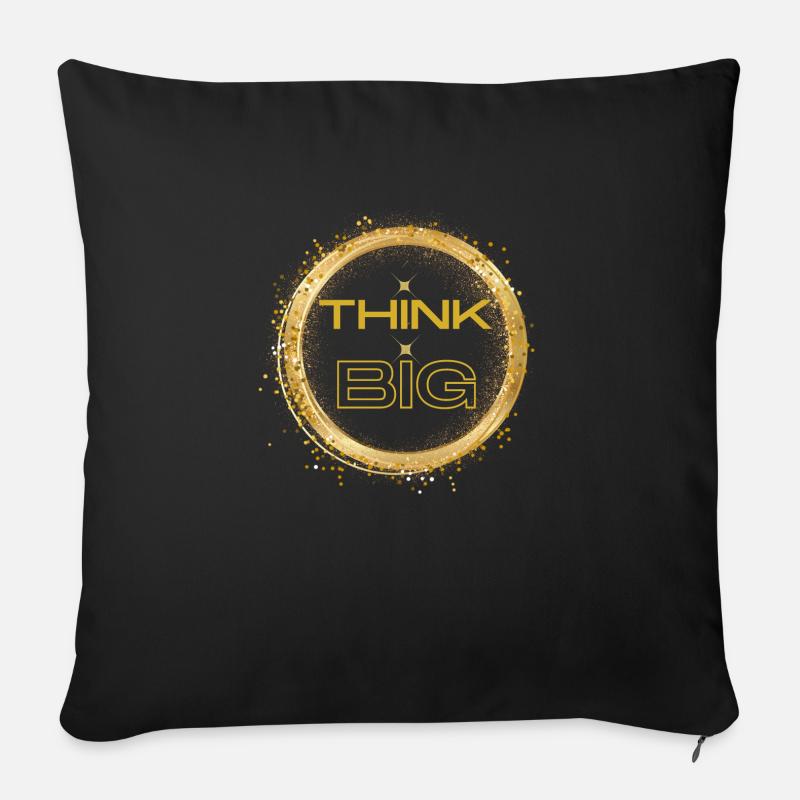 THINK BIG - Sofakissenbezug 45 x 45 cm - Schwarz