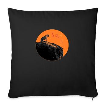 Safari - Housse de coussin décorative 45 x 45 cm - noir - Devant