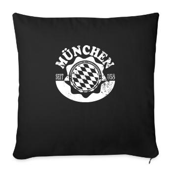 Munich - Sofa pillowcase 17,3'' x 17,3'' (45 x 45 cm) - black - Front