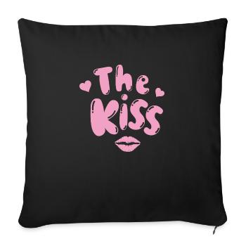 The Kiss - Housse de coussin décorative 45 x 45 cm - noir - Devant