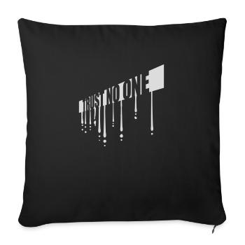 ne faites confiance à personne pour ne citer - Housse de coussin décorative 45 x 45 cm - noir - Devant