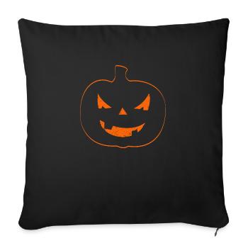 Pumpkin Design - Sofa pillowcase 17,3'' x 17,3'' (45 x 45 cm) - black - Front