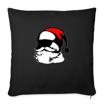 Christmas Hat Santa Claus Christmas Vector - Sofa pillowcase 17,3'' x 17,3'' (45 x 45 cm) - black - Front
