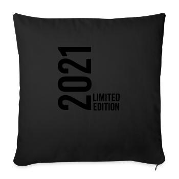 Édition limitée 2021 - Housse de coussin décorative 45 x 45 cm - noir - Devant