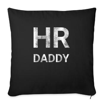 Human Resources HR Daddy - Sofa pillowcase 17,3'' x 17,3'' (45 x 45 cm) - black - Front