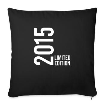 Édition limitée 2015 - Housse de coussin décorative 45 x 45 cm - noir - Devant