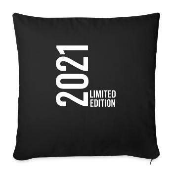 Édition limitée 2021 - Housse de coussin décorative 45 x 45 cm - noir - Devant