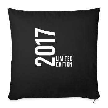 Édition limitée 2017 - Housse de coussin décorative 45 x 45 cm - noir - Devant