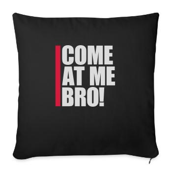 Viens à moi bro - Housse de coussin décorative 45 x 45 cm - noir - Devant