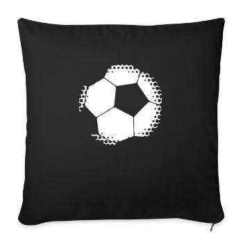 Soccer Fussball - Sofakissenbezug 45 x 45 cm - Schwarz - Vorne