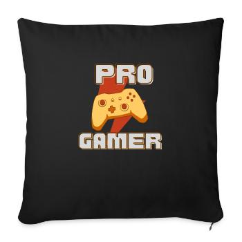 Pro Gamer - Sofa pillowcase 17,3'' x 17,3'' (45 x 45 cm) - black - Front