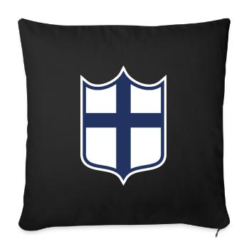 Finland - Sofa pillowcase 17,3'' x 17,3'' (45 x 45 cm) - black - Front