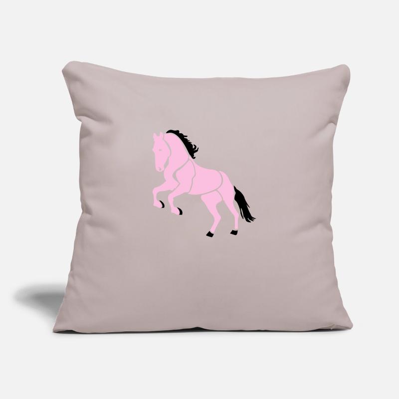 Cabriole cavalière Housse de coussin décorative 45 x 45 cm