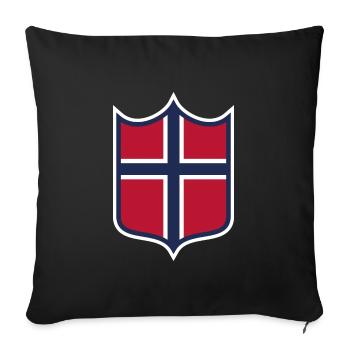 Norwegen - Sofakissenbezug 45 x 45 cm - Schwarz - Vorne