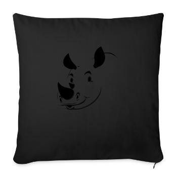 Safari Zoo Animal Safari Zoo - Sofa pillowcase 17,3'' x 17,3'' (45 x 45 cm) - black - Front