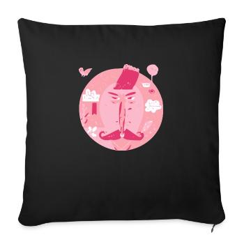 Mizo the gangster - Sofa pillowcase 17,3'' x 17,3'' (45 x 45 cm) - black - Front