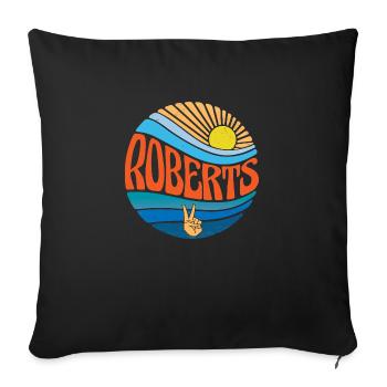Roberts Hemd Vintage Sunset Roberts Groovy Krawatte - Sofakissenbezug 45 x 45 cm - Schwarz - Vorne