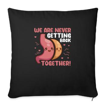 We are never getting back together - Sofa pillowcase 17,3'' x 17,3'' (45 x 45 cm) - black - Front