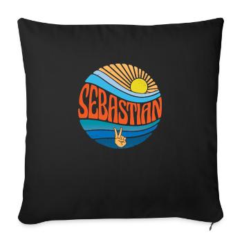 Chemise Sebastian Vintage Sunset Sebastian Groovy - Housse de coussin décorative 45 x 45 cm - noir - Devant