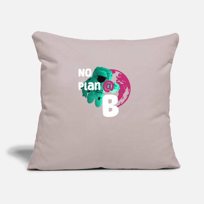 Pas de plan B Housse de coussin décorative 45 x 45 cm