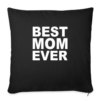 Mother Saying Gift Mom Mother's Day - Sofa pillowcase 17,3'' x 17,3'' (45 x 45 cm) - black - Front