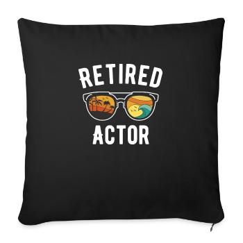 Glückseligkeit im Ruhestand: Hollywood-Ikone im - Sofakissenbezug 45 x 45 cm - Schwarz - Vorne
