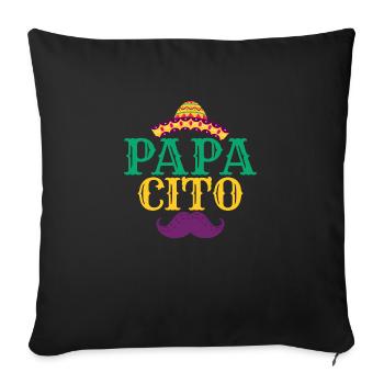 Papacito Party Cinco De Mayo - Sofakissenbezug 45 x 45 cm - Schwarz - Vorne