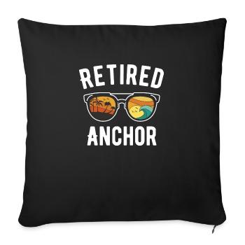 Lunettes de soleil Retirement Adventure pour les - Housse de coussin décorative 45 x 45 cm - noir - Devant