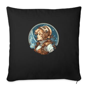 Astro Beauty 1 - Sofakissenbezug 45 x 45 cm - Schwarz - Vorne