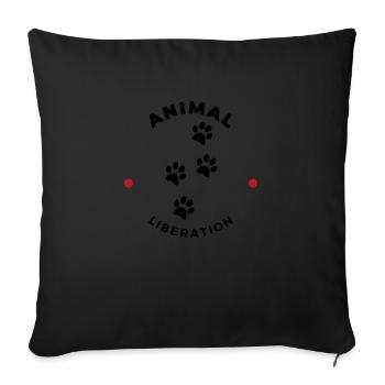 Animal Liberation - Sofakissenbezug 45 x 45 cm - Schwarz - Vorne