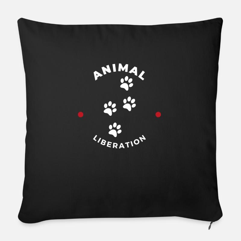 Animal Liberation - Sofakissenbezug 45 x 45 cm - Schwarz