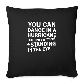 Dancing Dance Music - Sofa pillowcase 17,3'' x 17,3'' (45 x 45 cm) - black - Front