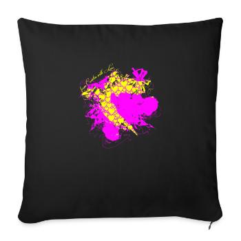 Croatie hrvatska croatie hrv voyage europe zagreb - Housse de coussin décorative 45 x 45 cm - noir - Devant
