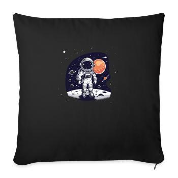 The Astronaut - Sofa pillowcase 17,3'' x 17,3'' (45 x 45 cm) - black - Front