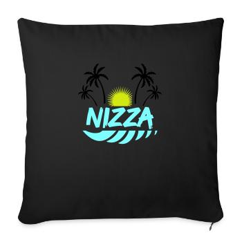 Nice - Sofa pillowcase 17,3'' x 17,3'' (45 x 45 cm) - black - Front