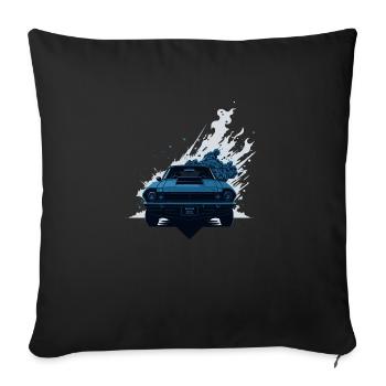 Grafitti auto - Housse de coussin décorative 45 x 45 cm - noir - Devant