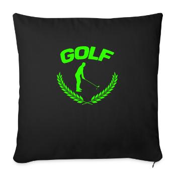 Golf game - Sofakissenbezug 45 x 45 cm - Schwarz - Vorne