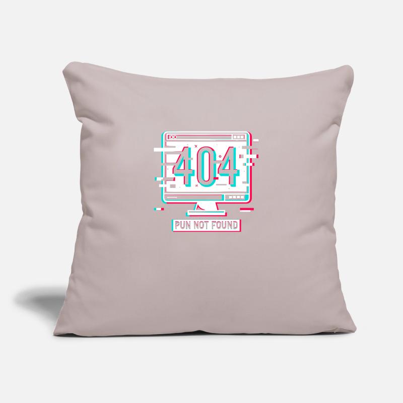 Error 404 Pun Not Found Sofa pillowcase 17,3'' x 17,3'' (45 x 45 cm)