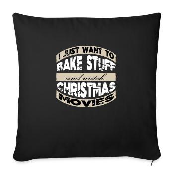bodybuilding cute baby bakery baker profession - Sofakissenbezug 45 x 45 cm - Schwarz - Vorne