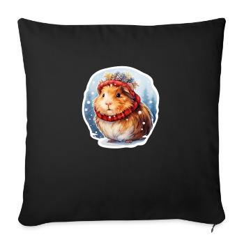 Christmas Sea - Sofa pillowcase 17,3'' x 17,3'' (45 x 45 cm) - black - Front