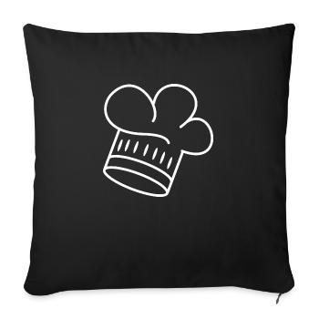 Toque - Housse de coussin décorative 45 x 45 cm - noir - Devant