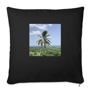 Palme - Sofakissenbezug 45 x 45 cm - Schwarz - Vorne